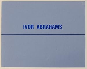 Seller image for Ivor Abrahams: An Exhibition of Sculpture Models for Projects 1986 for sale by Jeff Hirsch Books, ABAA