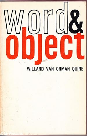 Seller image for Word & Object (MIT Press Edition) for sale by Mr Pickwick's Fine Old Books