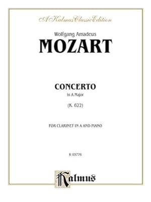 Seller image for Concerto, K. 622 (Orch.): Part(s) (Kalmus Edition) [Soft Cover ] for sale by booksXpress