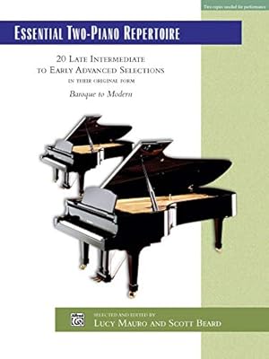 Seller image for Essential Two-Piano Repertoire: 20 Late Intermediate to Early Advanced Selections in Their Original Form, Comb Bound Book (Alfred Masterwork Edition: Essential Keyboard Repertoire) [Paperback ] for sale by booksXpress
