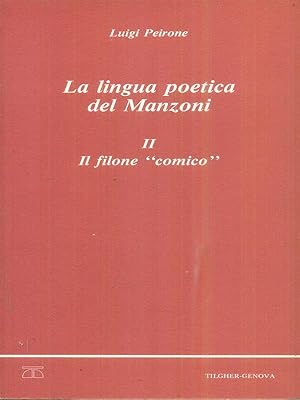 Imagen del vendedor de La lingua poetica del Manzoni II Il filone comico a la venta por Librodifaccia