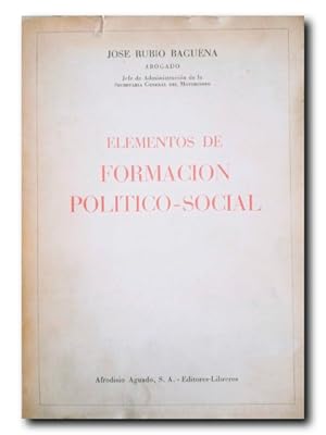 Imagen del vendedor de ELEMENTOS DE FORMACIN POLTICO-SOCIAL a la venta por LIBRERIA CLIO