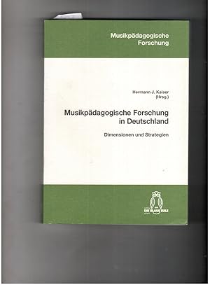 Imagen del vendedor de Musikpdagogische Forschung in Deutschland - Dimensionen und Strategien a la venta por manufactura