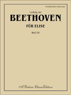 Seller image for F ¼r Elise (WoO 59): Intermediate Piano Solo, Sheet (Belwin Classic Edition) [Soft Cover ] for sale by booksXpress