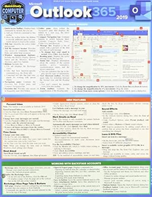 Bild des Verkufers fr Microsoft Outlook 365 2019: A Quickstudy Laminated Software Reference Guide by Lambert, Joan, Belasco, Elizabeth [Wall Chart ] zum Verkauf von booksXpress