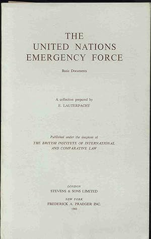 Immagine del venditore per THE UNITED NATIONS EMERGENCY FORCE venduto da Librera Maxtor