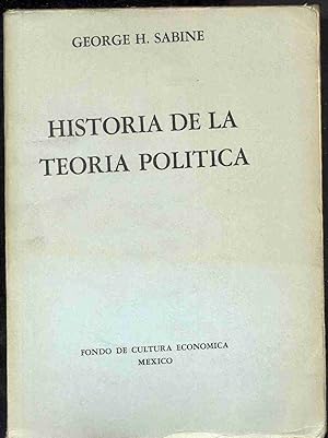 Seller image for HISTORIA DE LA TEORA POLTICA for sale by Librera Maxtor