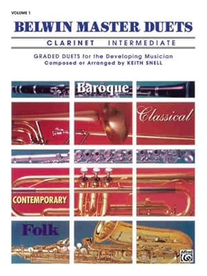 Immagine del venditore per Belwin Master Duets: Clarinet Intermediate Vol. 1 [Soft Cover ] venduto da booksXpress