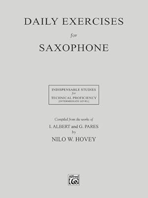 Bild des Verkufers fr Daily Exercises for Saxophone by Hovey, Nilo W. [Paperback ] zum Verkauf von booksXpress