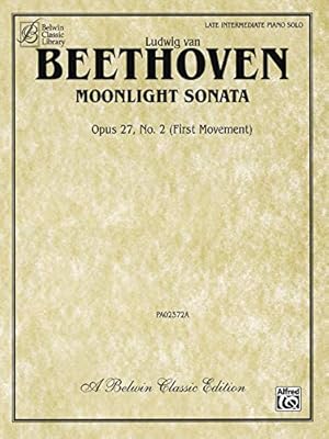 Imagen del vendedor de Moonlight Sonata, Op. 27, No. 2 (First Movement) (Belwin Classic Library) [Paperback ] a la venta por booksXpress