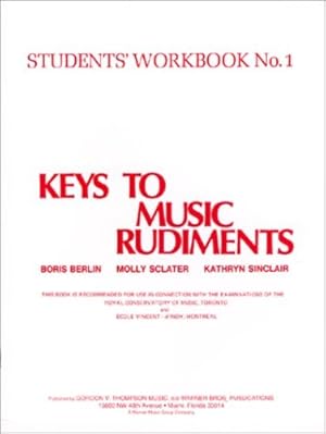 Image du vendeur pour Keys to Music Rudiments: Students' Workbook No. 1 [Soft Cover ] mis en vente par booksXpress