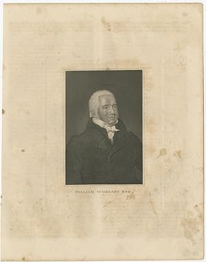 Antique Portrait of William Scoresby by Hoffmann (1847)