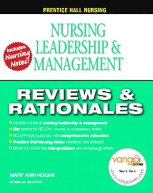Bild des Verkufers fr Prentice Hall Nursing Reviews and Rationales: Nursing Leadership and Management by Hogan, Maryann, Nickitas, Donna M. [Paperback ] zum Verkauf von booksXpress