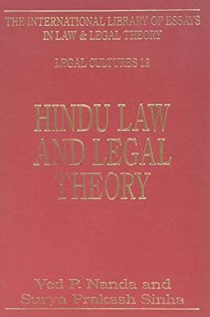 Imagen del vendedor de Hindu Law and Legal Theory (International Library of Essays in Law and Legal Theory) [Hardcover ] a la venta por booksXpress