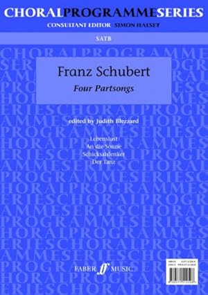 Bild des Verkufers fr Four partsongs: (SATB/keyboard) (Choral programme series) by Schubert, Franz [Paperback ] zum Verkauf von booksXpress