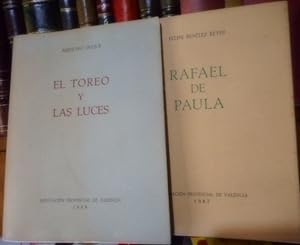 RAFAEL DE PAULA + EL TOREO Y LAS LUCES (2 libros)