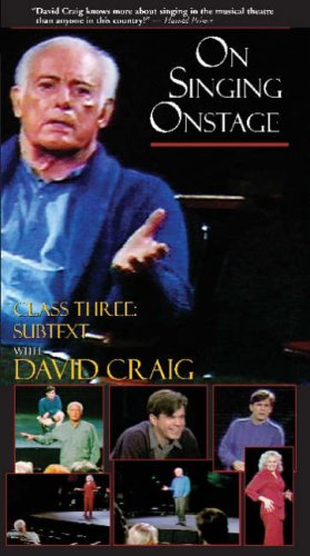 Seller image for On Singing Onstage: Class Three: Subtext With David Craig (Applause Books) by CRAIG DAVID [Paperback ] for sale by booksXpress