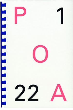 Bild des Verkufers fr POA. Public Occasion Agency 1â"22 [Soft Cover ] zum Verkauf von booksXpress
