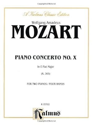 Imagen del vendedor de Piano Concerto No. 10 in E-flat Major for Two Pianos, K. 365 (Kalmus Edition) [Soft Cover ] a la venta por booksXpress
