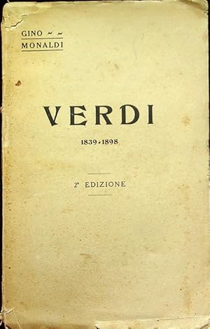 Seller image for Verdi: 1839-1898.: 2. ed. for sale by Studio Bibliografico Adige