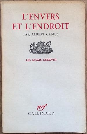 Image du vendeur pour L'envers et l'endroit mis en vente par Le Songe de Polia