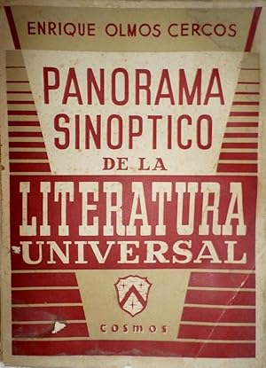 Immagine del venditore per Panorama sinptico de la Literatura Universal. venduto da Librera Anticuaria Antonio Mateos
