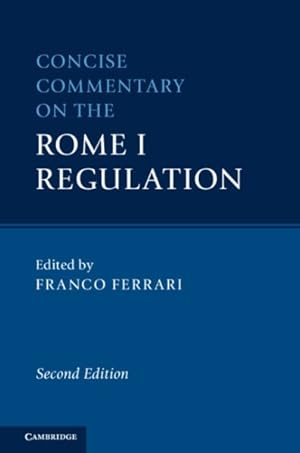 Seller image for Concise Commentary on the Rome I Regulation for sale by GreatBookPricesUK