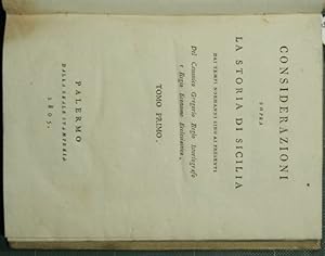 Considerazioni sopra la storia di Sicilia. Vol. I-II-III-V-VI