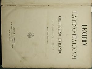 Seller image for Lexicon latino-italicum for sale by Antica Libreria Srl