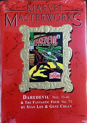 Bild des Verkufers fr MARVEL MASTERWORKS Vol. 74 (Variant Gold Foil Edition) : DAREDEVIL Nos. 33-41 & The FANTASTIC FOUR No. 73 zum Verkauf von OUTSIDER ENTERPRISES