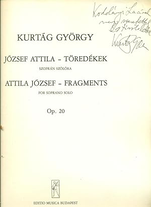 Attila József Fragments