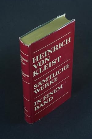 Imagen del vendedor de Smtliche Werke in einem Band. Mit einer Einfhrung von Erwin Laaths a la venta por Steven Wolfe Books