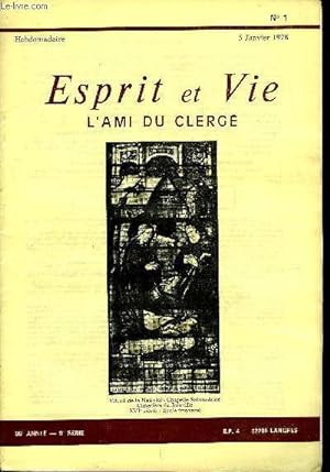 Image du vendeur pour Esprit et vie - l'ami du clerg anne 1978 tome 88 complet - Numros en double - voir description mis en vente par Le-Livre