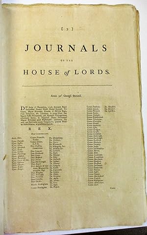 JOURNALS OF THE HOUSE OF LORDS, BEGINNING ANNO TRICESIMO GEORGII SECUNDI, 1756. VOL. XXIX