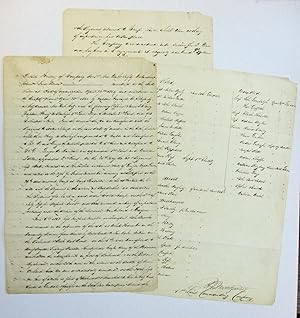 AUTOGRAPH MANUSCRIPT SIGNED: "DETAIL HISTORY OF COMPANY B, 1ST NEW YORK INFANTRY VOLUNTEERS," BY ...