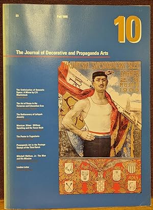 Imagen del vendedor de The Journal of Decorative and Propaganda Arts #10, Fall 1988 a la venta por Moe's Books
