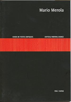 Seller image for Mario Merola: Choix de Textes Critiques/Critical Writing Choice for sale by Attic Books (ABAC, ILAB)