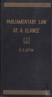 Parliamentary Law at a Glance, Based on Robert's Rules of Order Revised