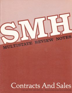 Contracts and Sales (SMH Multistate Review Notes)