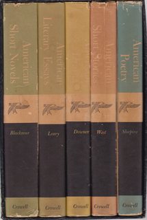 Reader's Bookshelf of American Literature, in Five (5) Volumes: Drama, Literary Essays, Poetry, S...