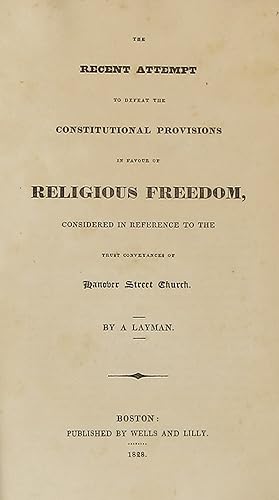 THE RECENT ATTEMPT TO DEFEAT THE CONSTITUTIONAL PROVISIONS IN FAVOUR OF RELIGIOUS FREEDOM, CONSID...