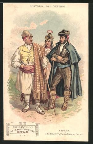 Immagine del venditore per Sammelbild Musculosine Byla - Historia del Vestido, Espana-Andaluces y granadinos actuales venduto da Bartko-Reher