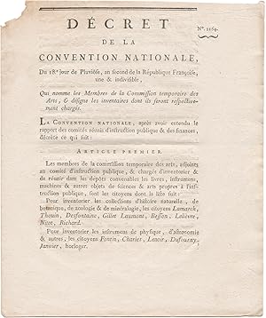 DÉCRET DE LA CONVENTION NATIONALE, DU 18e. JOUR DE PLUVIÔSE, AN SECOND DE LA RÉPUBLIQUE FRANÇAISE...