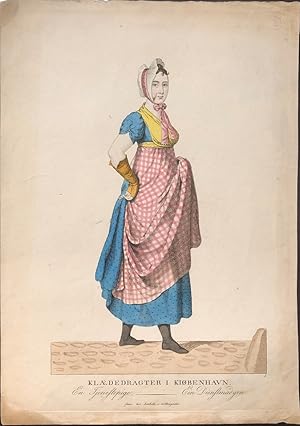 Seller image for En Tjenestepige / Ein Dienstmadgen [maidservant]. KLAEDEDRAGTER I KOBENHAVN. for sale by William Matthews/The Haunted Bookshop