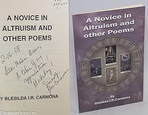Seller image for A novice in altruism and other poems for sale by Bolerium Books Inc.