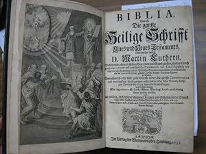Biblia, Das ist, Die gantze Heilige Schrifft Altes und Neues Testaments, verteuscht durch D. Mart...