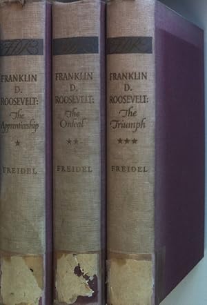 Seller image for Franklin D. Roosevelt (3 vols./ 3 Bnde KOMPLETT) - Vol.I: The Apprenticeship/ Vol.II: The Ordeal/ Vol.III: The Triumph. for sale by books4less (Versandantiquariat Petra Gros GmbH & Co. KG)