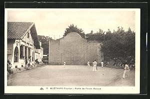 Ansichtskarte Guéthary, Fronton, Partie de Pelote Basque, Pelotaspiel