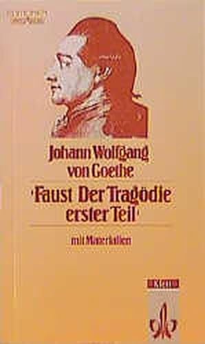 Goethe Faust Eine Tragoedie Von Zvab