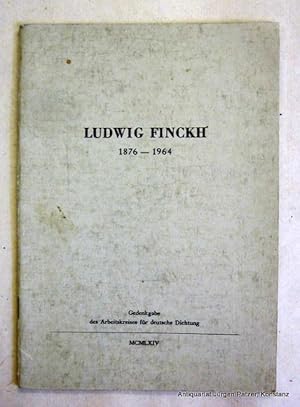 Imagen del vendedor de Gedenkgabe des Arbeitskreises fr deutsche Dichtung. Gttingen 1964. Mit Tafeln. 28 S. Or.-Brosch. a la venta por Jrgen Patzer